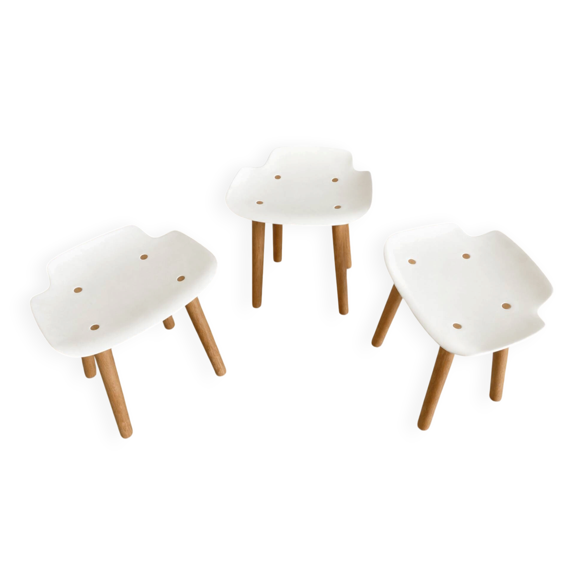 Tabourets Pilot par Patrick Rampelotto & Fritz Pernkopf pour Quinze & Milan