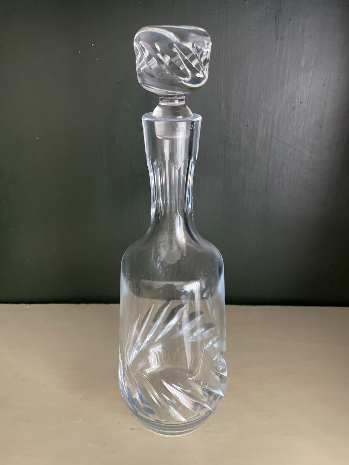 Antique crystal decanter