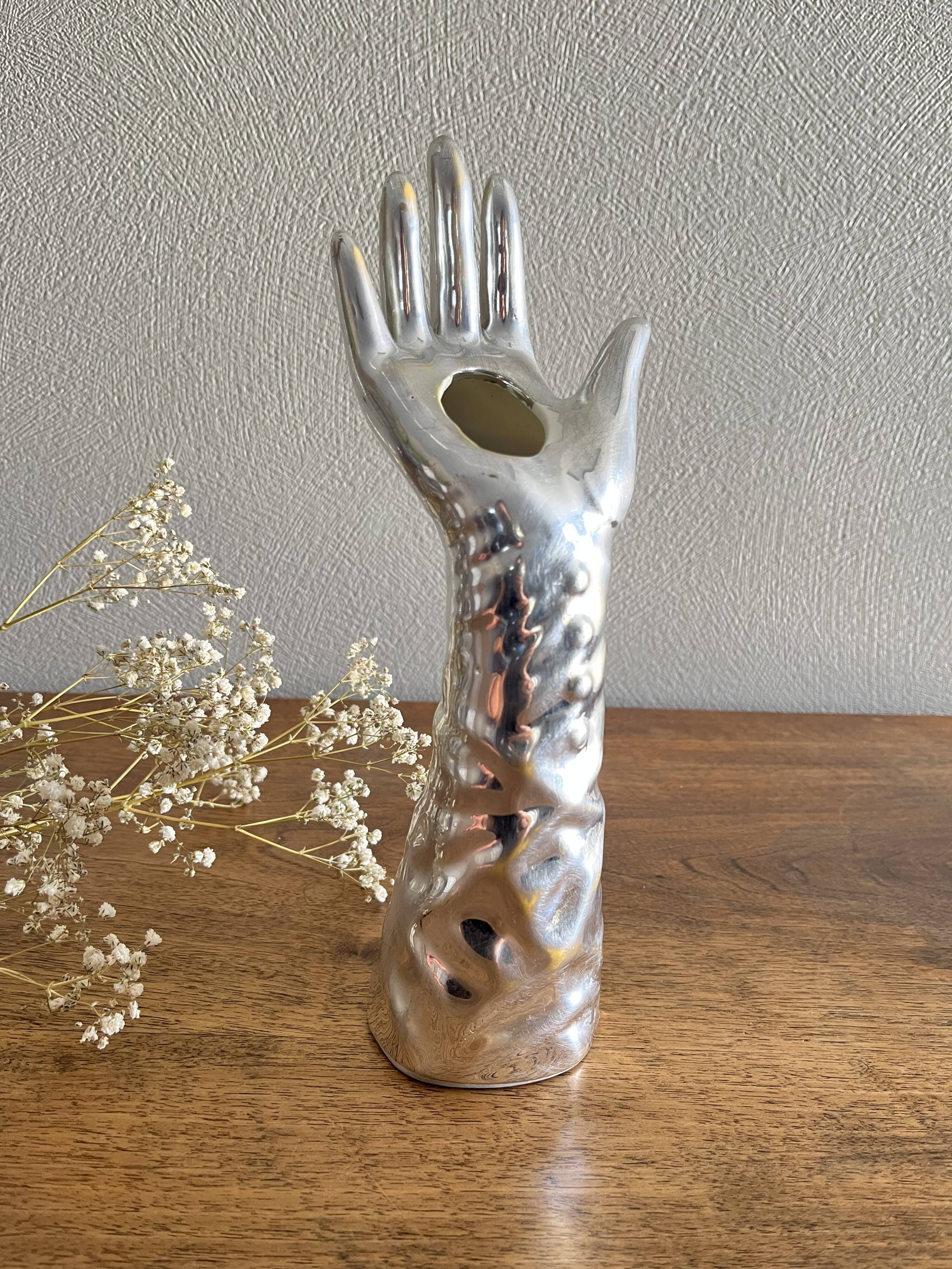 Hand baguier vintage soliflore