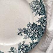 Round ironstone dish “Marie Louise” Saint Amand and Hamage