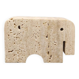 1970s original travertine elephant sculpture