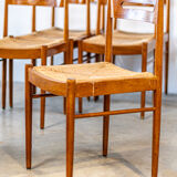 Series of six Scandinavian chairs