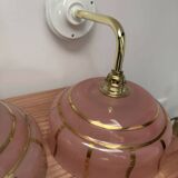 Pair of pink wall sconces