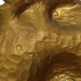 Italian Crested Mirror Rococo Style Gold-Colored Resin 84cm