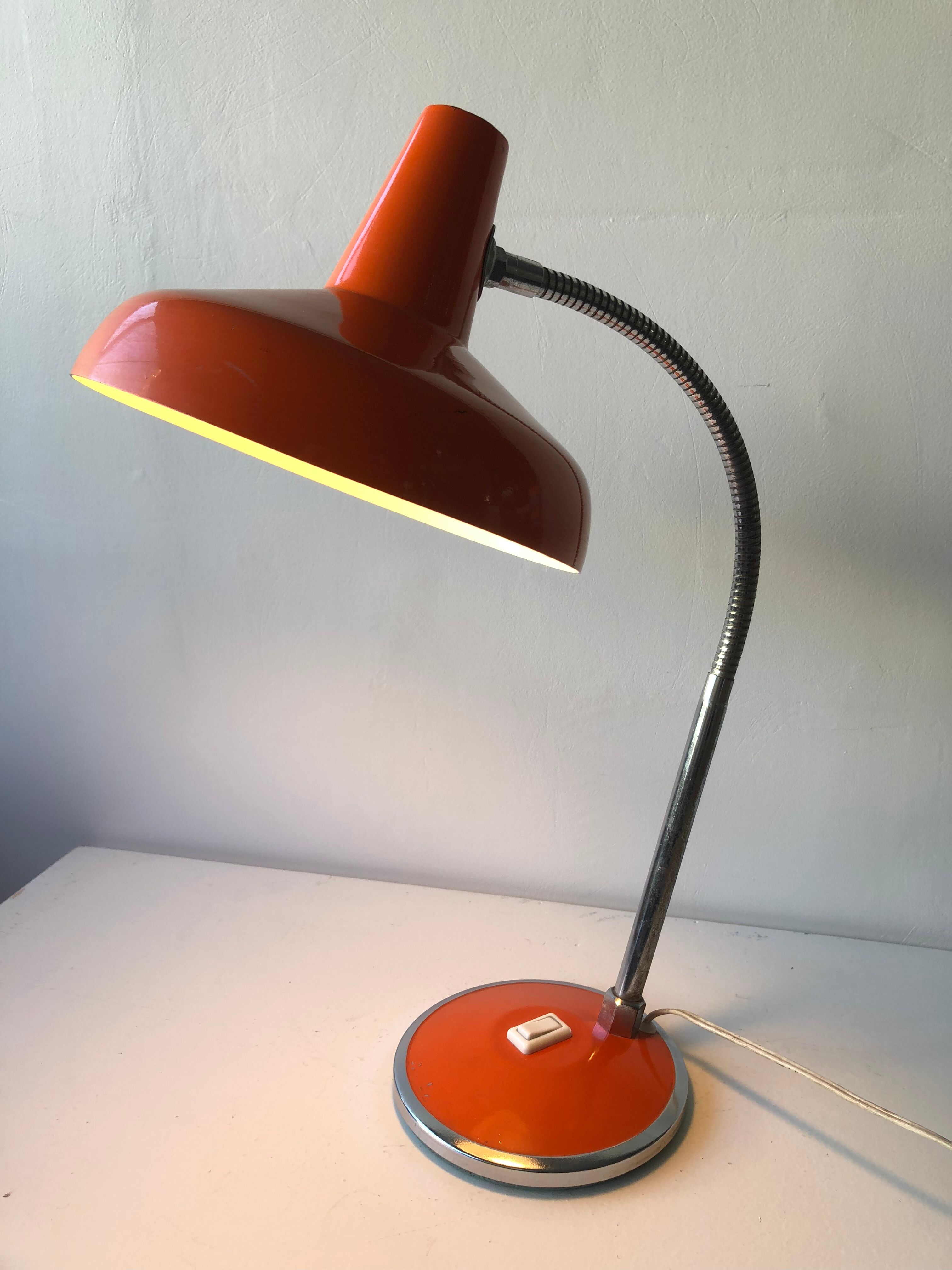 Vintage orange lamp