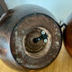 Pair of wooden ball lamp feet