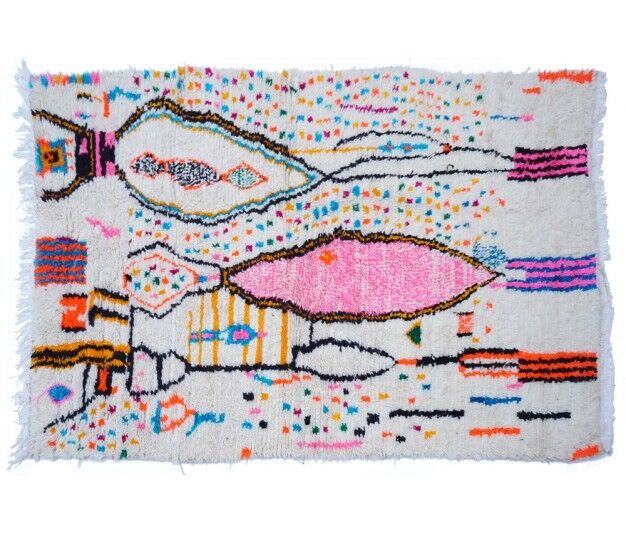 Colorful Berber carpet 250x138cm