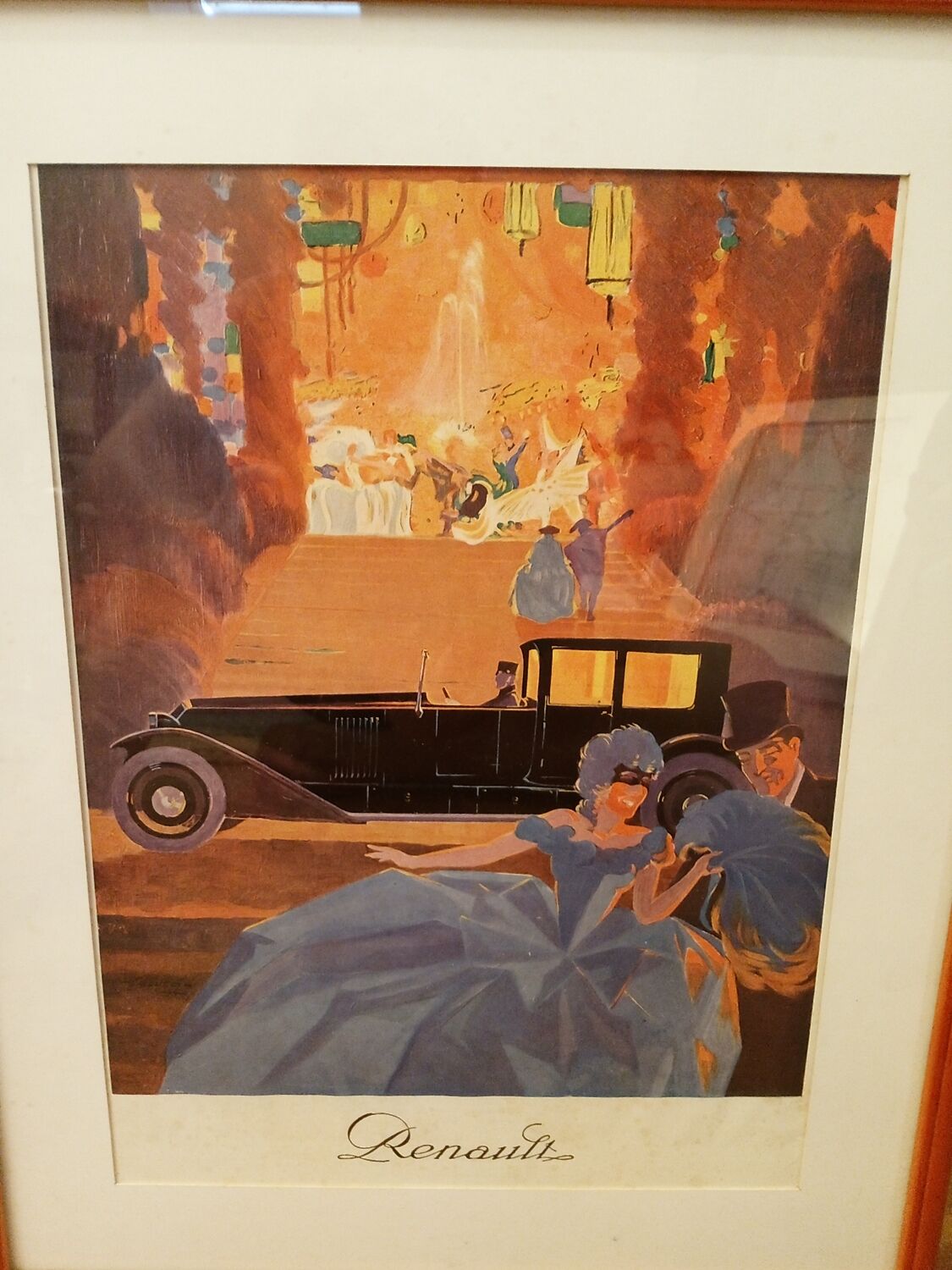 Old advertising poster