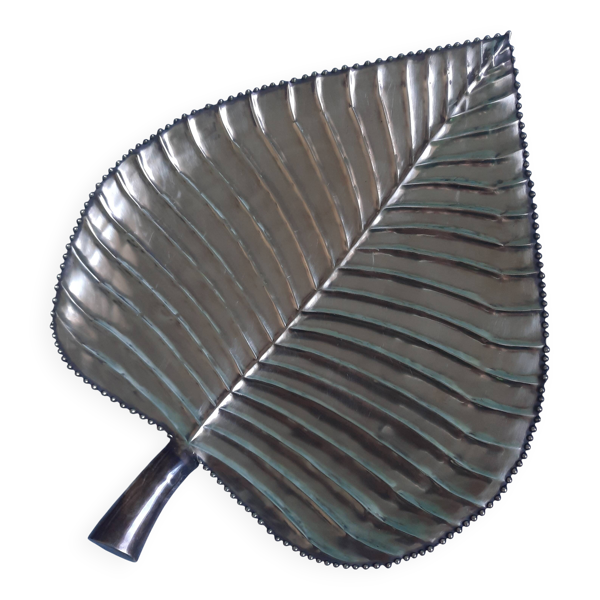 Coupe, vide poche feuille en laiton — Beyit