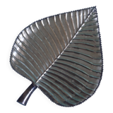 Large Brass Leaf Bowl Pocket Tray