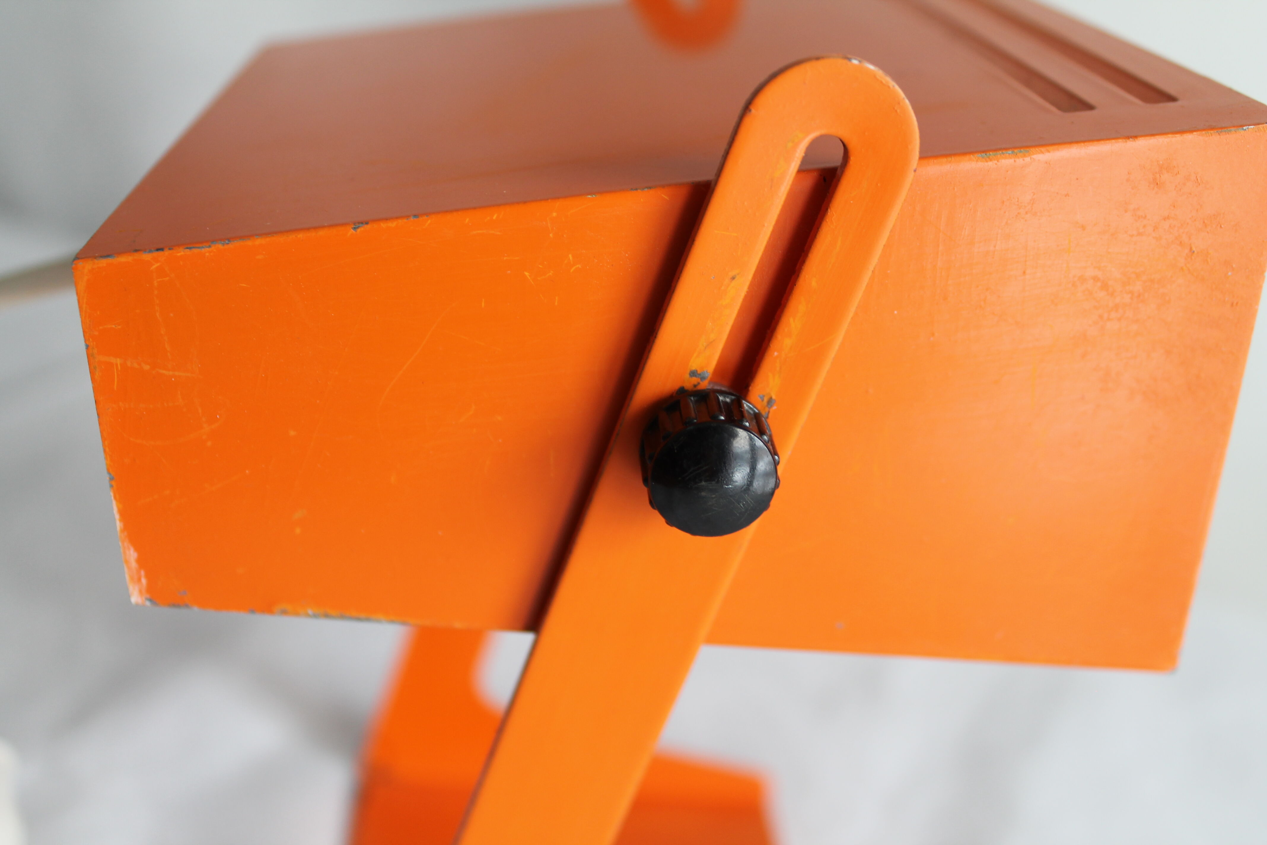 Lamp 70s orange metal