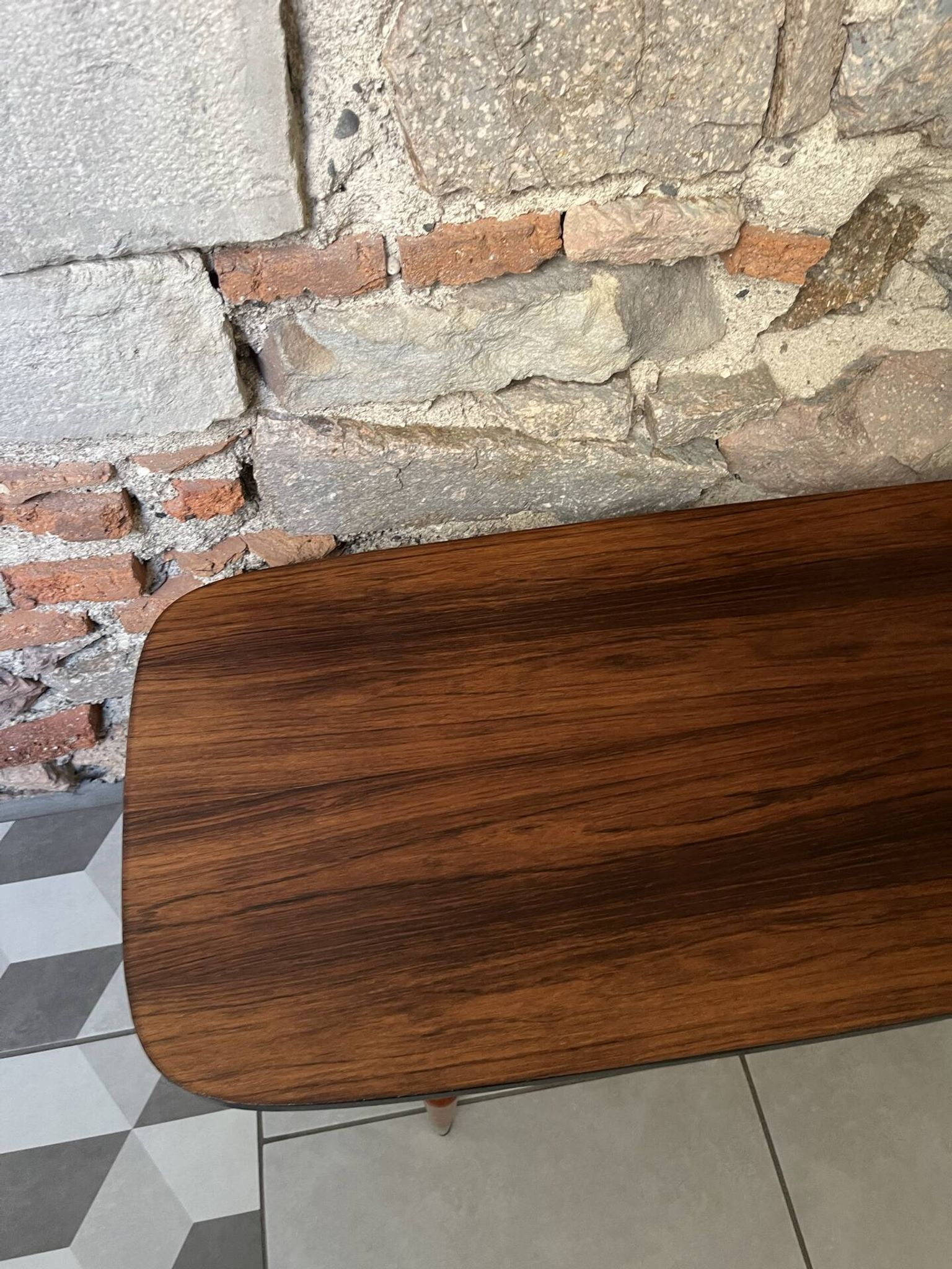 Table basse style scandinave 2 niveaux années 60