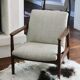 Armchair GFM-142 by Edmund Homa 1960s beige fabric.