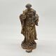 Antique wooden sculpture, Virgin and Child, 17th century