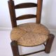 Solid wood straw chair