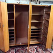 Vintage 60s/70s design wardrobe with compass feet.