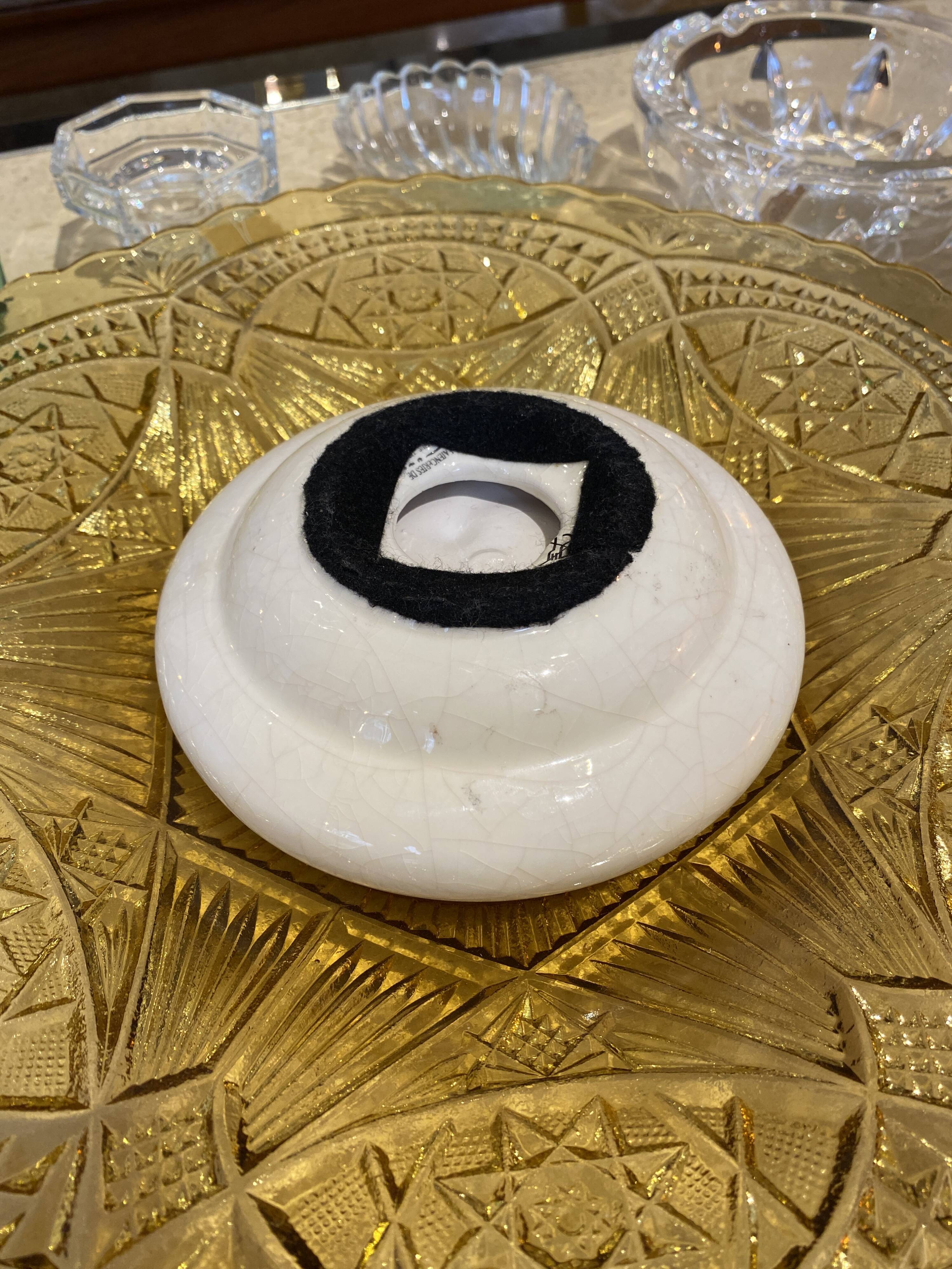 Empty pocket in Longwy earthenware