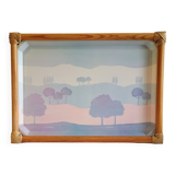 Rattan and fiberglass tray Catherine Escalon Camaieu