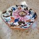 Empty pocket dish in Gien earthenware with peony decoration.