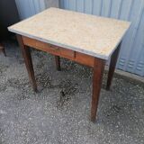 Old small table desk workshop Vintage with drawer