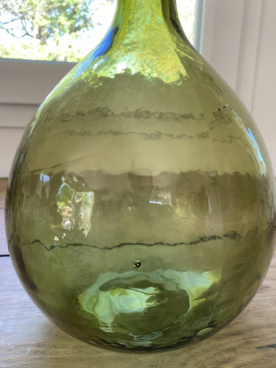 5L demijohn green yellow