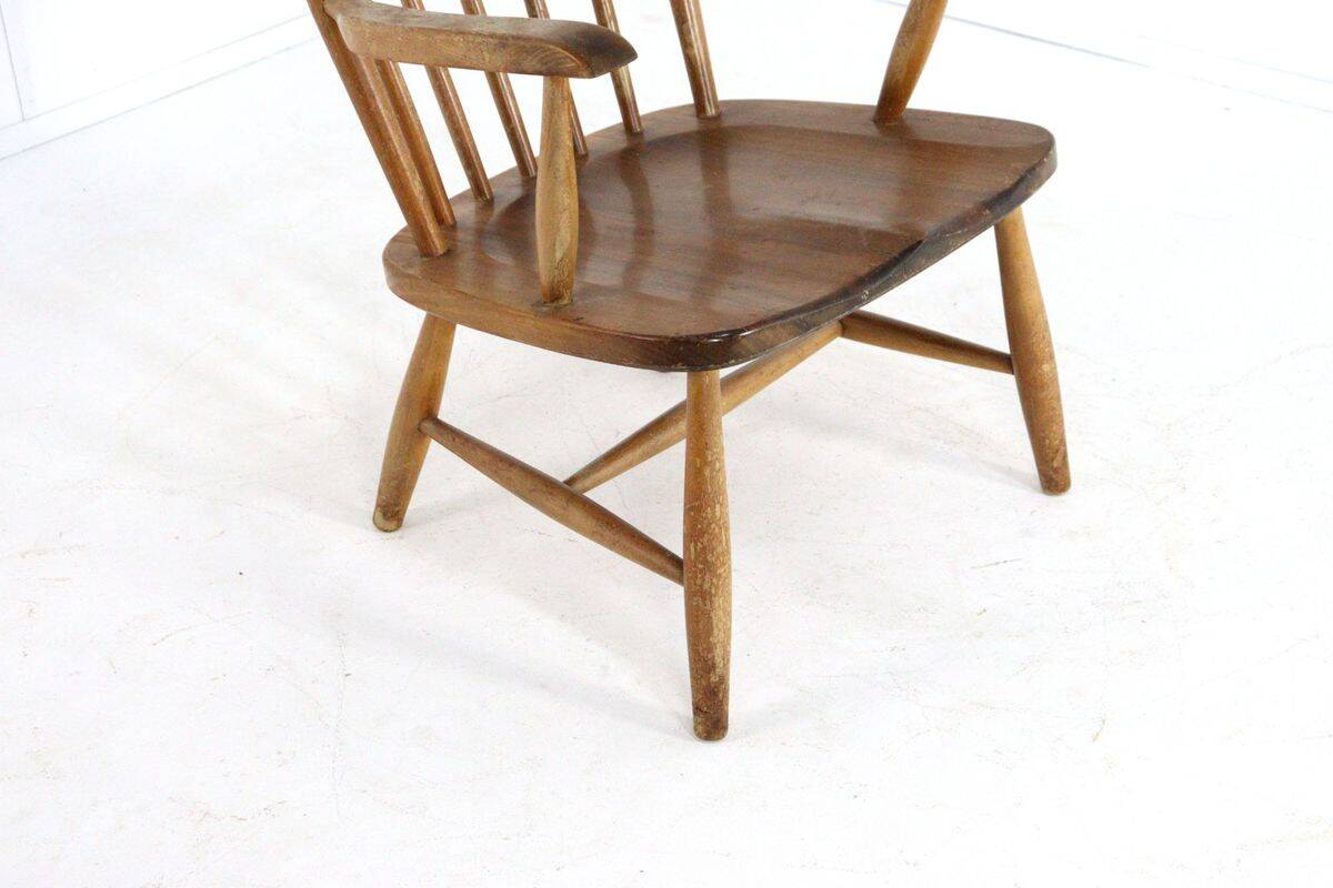 Vintage Dutch design spindle chair