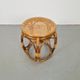 Round Bentwood and Rattan Webbing Stool, 1970s