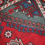 Tapis ancien turc anatolian fait main 74cm x 131cm 1920, 1c513