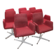 Suite de 8 fauteuils de bureau