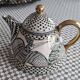 Art ceramic coffee/tea service by linda hojem (1999) - 10 pieces