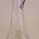 Old crystal and pewter ewer