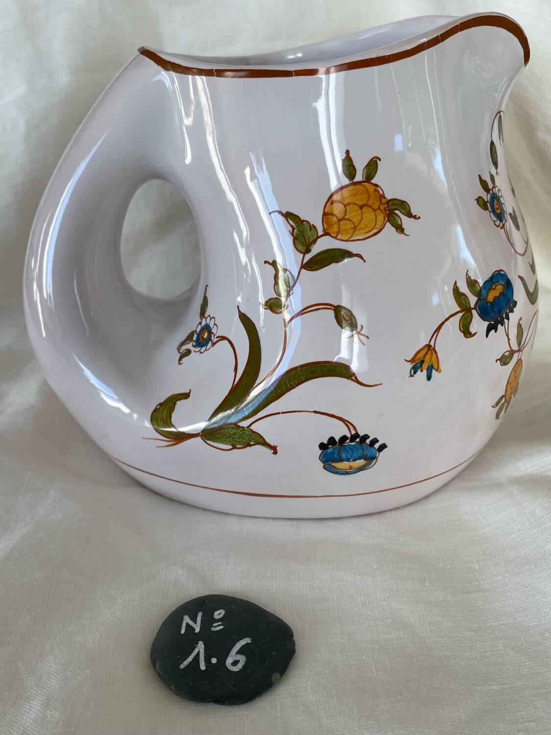 Moustiers water pitcher