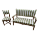 Antique Directoire style salon (2-seater bench + chair)