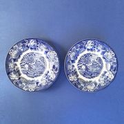 Set of 2 Woods & Sons England “Enoch Woods - English Scenery” plates