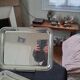 Set of two silver-plated metal trays from Christofle