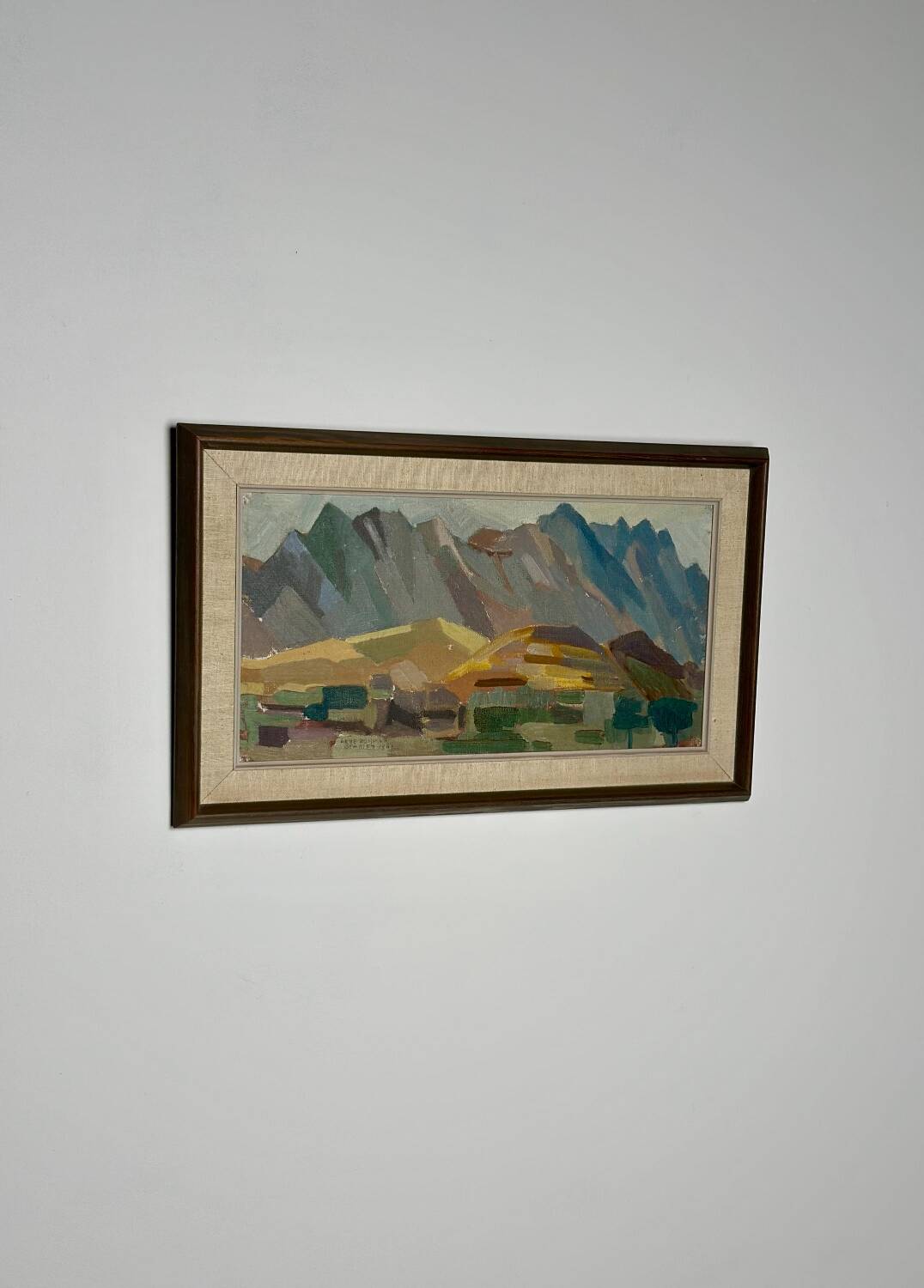 Swedish Oil on Panel – “Spanien” by Arne Bohman