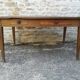 Oak farmhouse table two drawers