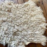Small sheepskin, raw, brown and beige, authentic