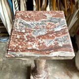 Red marble column