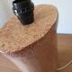 Large vintage glazed terracotta lamp base