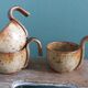 Sangria or punch cups in stoneware from Puisaye, Jean-Pierre Prud’homme