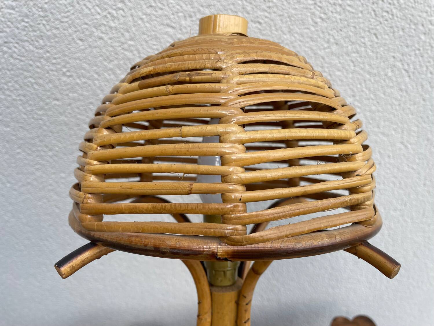 Vintage rattan lamp
