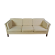 Mid century retro danish stouby style wool 3 seat sofa settee 1980s