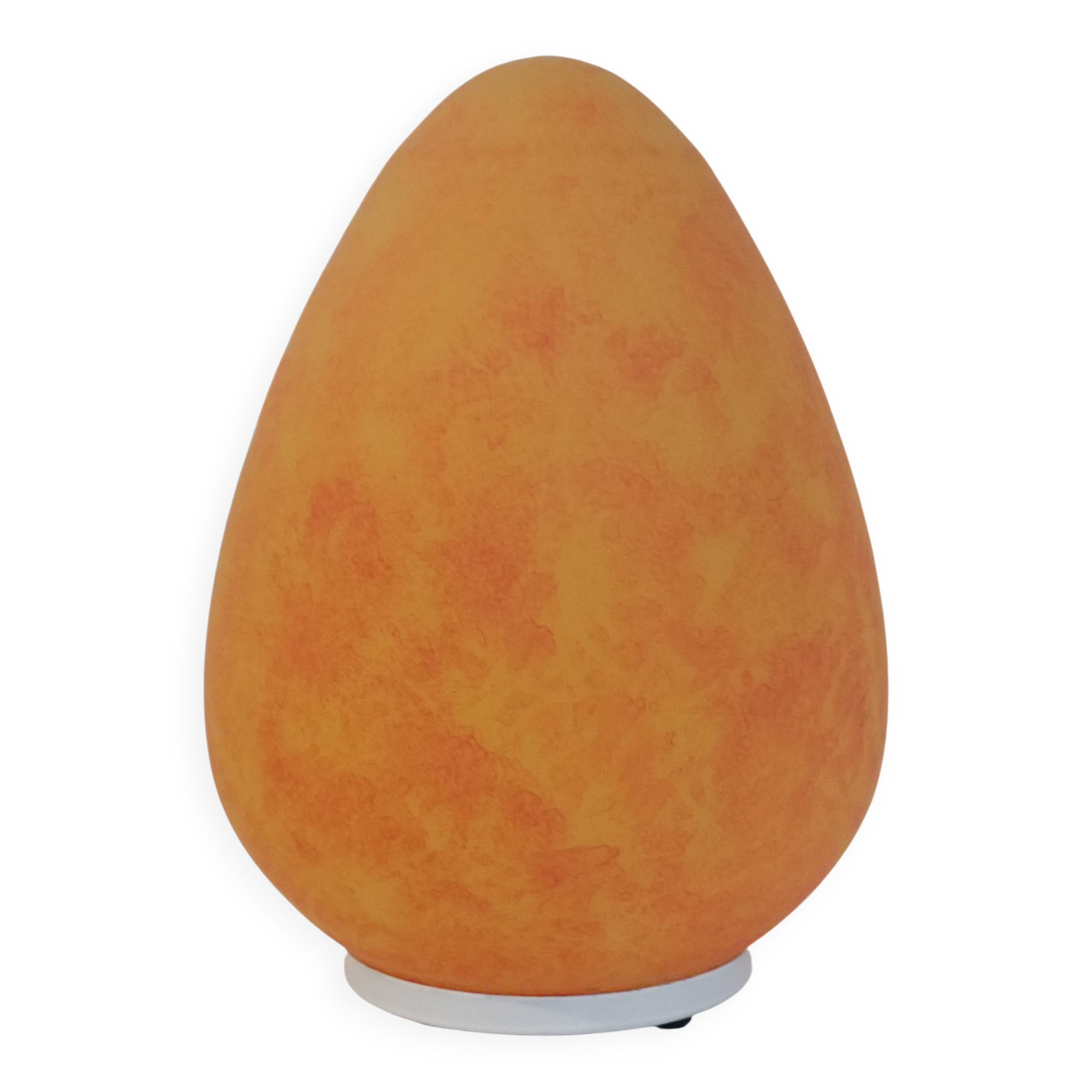 1970s opaline glass egg lamp