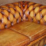 Chesterfield suite three-piece leather set
