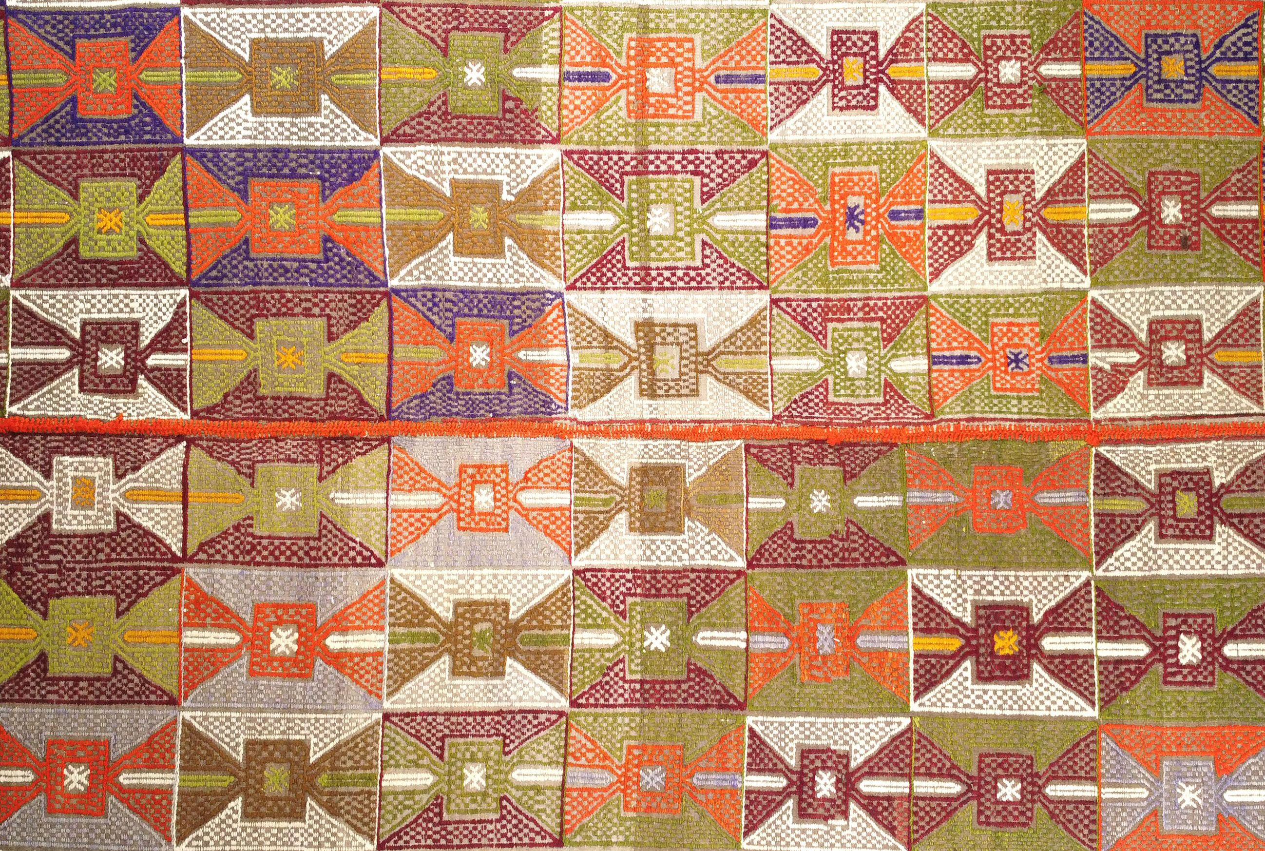 Anatolian handmade kilim rug 241 cm x 170 cm