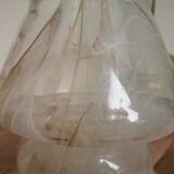 Vase champignon verre marbré