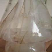 Vase champignon verre marbré