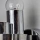 Pair of wall lights from Sciolari, chrome-plated metal, Italy, 1970