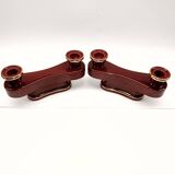 Set of 2 Art Deco candlesticks from the 1930s